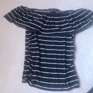 WHBM NWT nautical stripe top